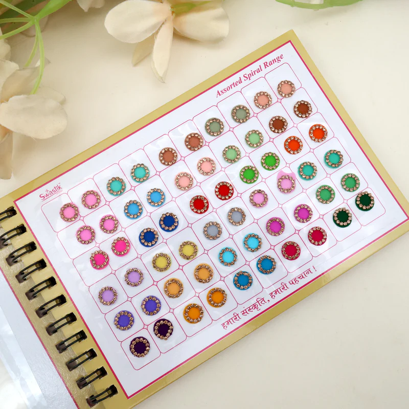 300 Full Stone Border Premium Velvet Pastel Colour Bindis